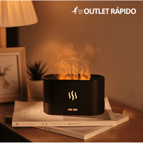 Umidificador de ar elétrico Chamas - Difusor de aroma